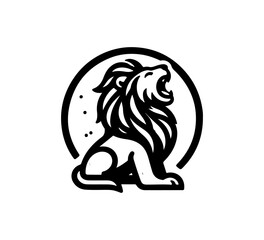 lion simple logo icon vector minimal