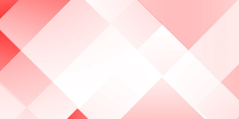 Abstract gradient white and pink background with diamond and square triangle shapes layered in modern abstract pattern design, White color technology concept geometric line vector background.	