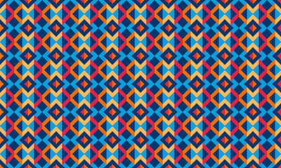 Brutalist Design Geometric Shapes Seamless Pattern for Wallpaper Background