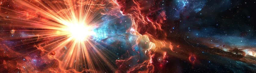 3D Model Abstract Art of Celestial phenomenon abstract sculpture of intense gamma ray bursts