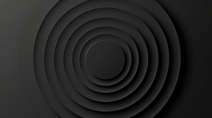 Obraz premium Elegant circle design with a monochromatic palette, clean lines, and modern minimalism. Subtle gradient adds depth and sophistication to this refined artwork.
