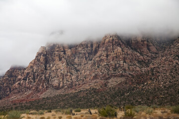 View of landscape red rock canyon national park at nevada,USA.