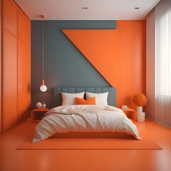 room with bed