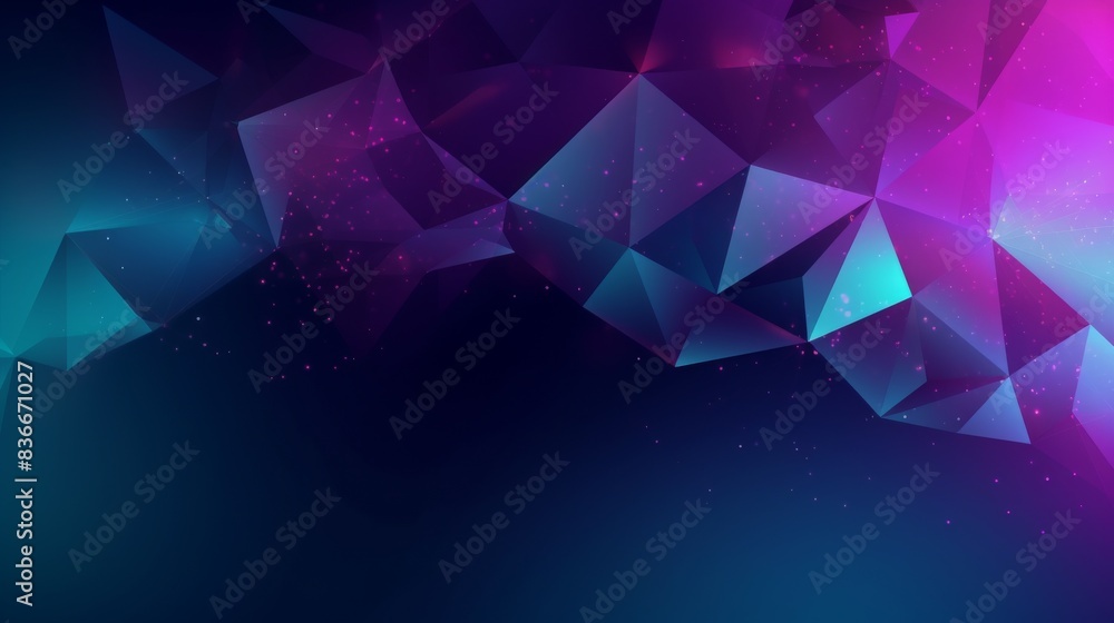 Aufkleber animated web banner design with smooth geometric transitions in purple and blue.