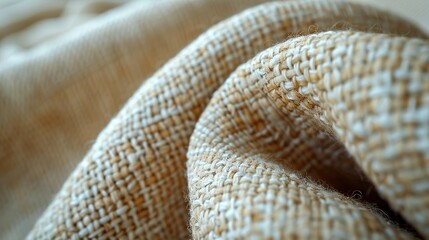 Close-up of a fabric upholstery texture, highlighting the weave and tactile quality of the material. Minimal and Simple,