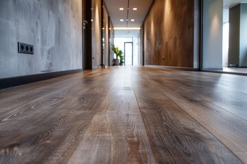 Textured Vintage Laminate Flooring Generative AI