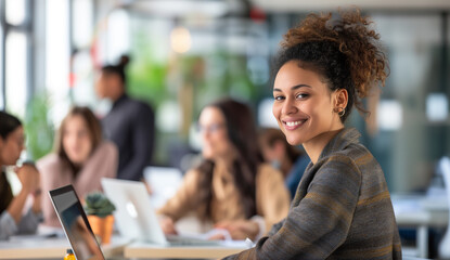 Stylish businessman working at his computer.スタイリッシュなビジネスマンがコンピュータで仕事をしている。Generative AI	