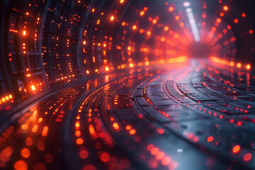 Obraz premium Digital background for tech, AI, neural networks, data, audio, graphics