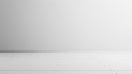 Clean White Interior Room with Wooden Floor Texture