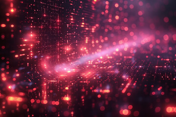 Obraz premium Digital background for tech, AI, neural networks, data, audio, graphics