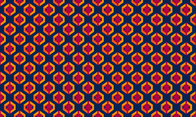 Cinematic Design Geometric Shapes Seamless Pattern for Wallpaper Background