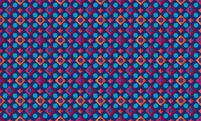 Cinematic Design Geometric Shapes Seamless Pattern for Wallpaper Background