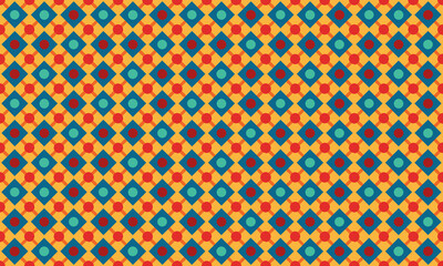 Hand-Drawn Design Geometric Shapes Seamless Pattern for Wallpaper Background