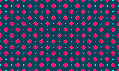 Hand-Drawn Design Geometric Shapes Seamless Pattern for Wallpaper Background