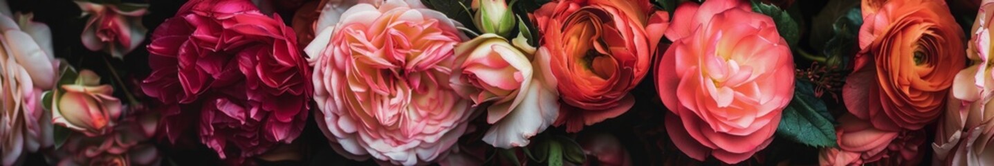 Obraz premium flowers widescreen background.