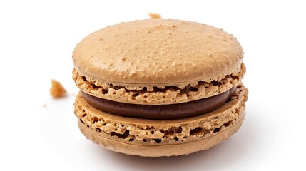 macaroon cookie isolated on white background. dessert concept