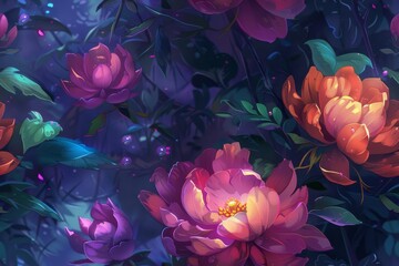 A stunning seamless botanical inspired pattern for versatile usage