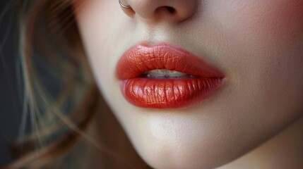 Close-up of a woman's lips