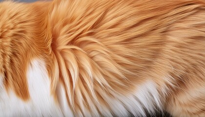 Luxurious Softness: A Close-Up of a Cat's Long Fur"