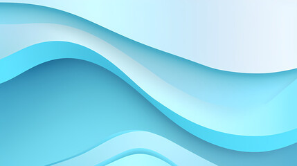 Fototapeta premium Background with light blue gradient color paper cut vector image