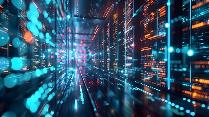 Illustration of Processing data at the edge of the network, closer to where it is generated, to reduce latency and improve real-time decision-making. Ai Generate.