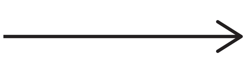 Straight long arrow vector icon