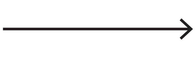 Straight long arrow vector icon