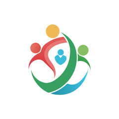 A social care logo icon illustration