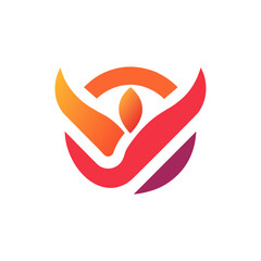 A social care logo icon illustration