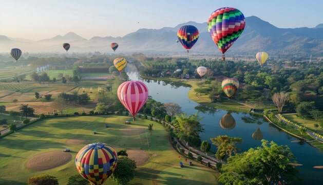 Captivating Splendor: Hot Air Balloons Soar at Chiang Rai International Balloon Fiesta 2019