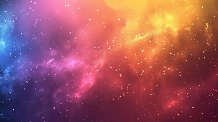 Rainbow Galaxy A spacethemed background with stars and nebulae in rainbow hues