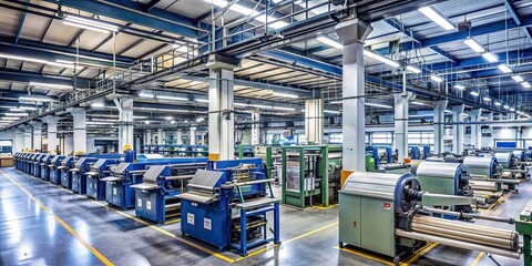 Printing press factory without people