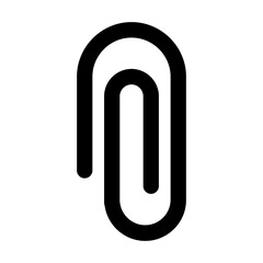 attachment paper clip line icon