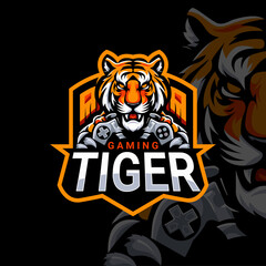 tiger character esport logo