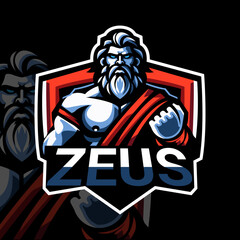 modern zeus character esport logo