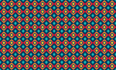 Parallax Design Geometric Shapes Seamless Pattern for Wallpaper Background