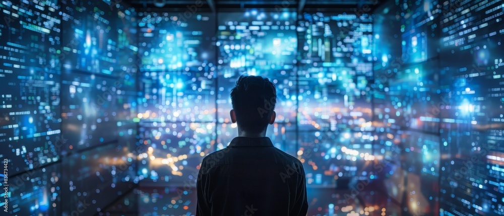 Poster technology for data science and analytics on virtual screens