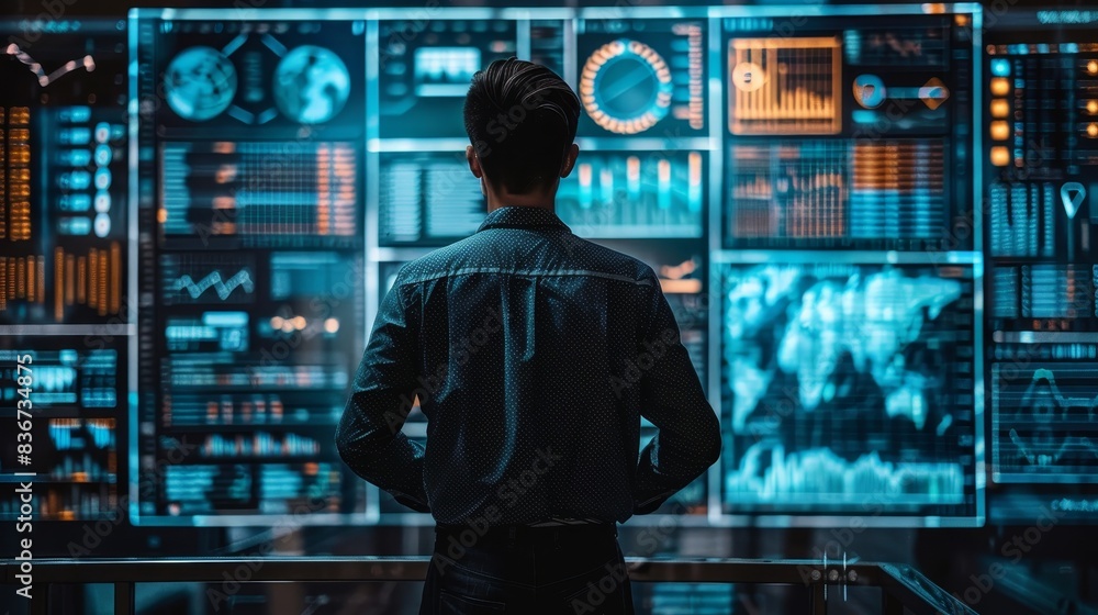 Poster technology for data science and analytics on virtual screens