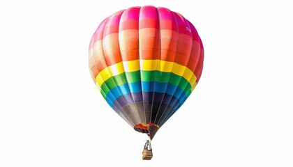 Naklejka premium Vibrant Hot Air Balloon Soaring in the Sky