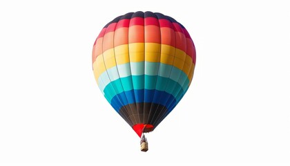 Vibrant Hot Air Balloon Soaring in the Sky: A Captivating Image