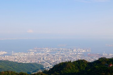 六甲山から見た六甲山アイランド　神戸市
