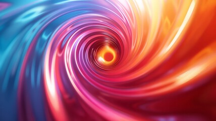 Vibrant swirling vortex with bright and colorful swirls