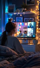 Students are joining virtual study groups from their bedrooms.