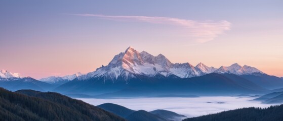 Fototapeta premium mountain landscape. view of a mountain