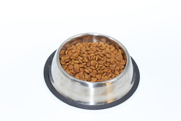 cat food in a bowl
