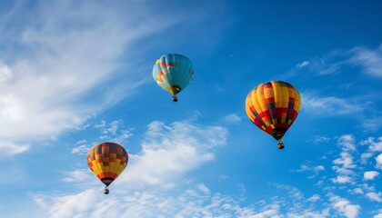 Obraz premium Vibrant Skies: The Beauty of Colorful Hot Air Balloons
