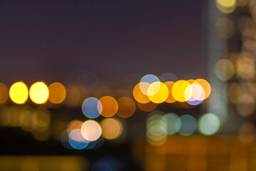 Fototapeta premium City Lights Bokeh