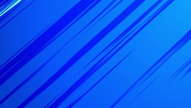 Full HD abstract speed lines background. Creative gradient blue horizontal light speed texture. Colorful motion backdrop for anime or manga style. Modern graphic design. Template for editing video.