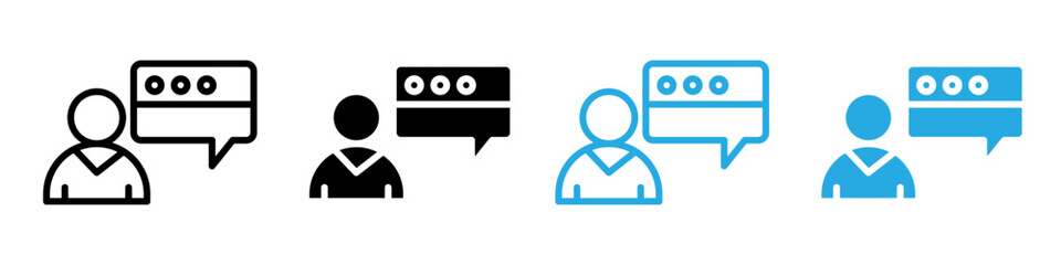 Consulting icon logo set vector