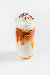 iced coffee with whipped cream